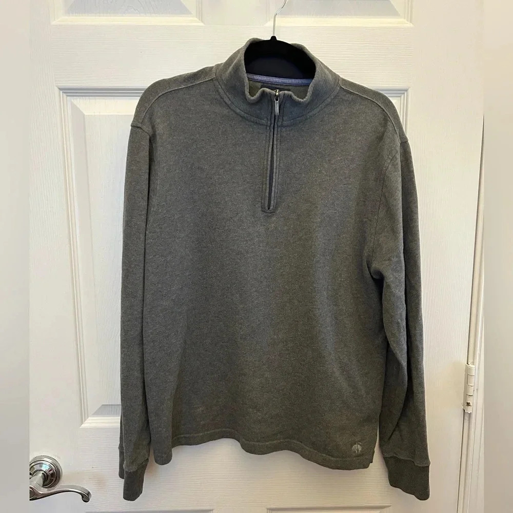2!! Yes TWO!!! Brooks Brothers Gray Quarter Zip